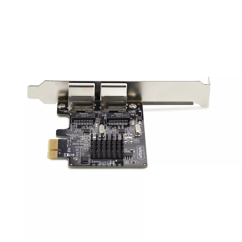StarTech.com scheda di rete PCIe Gigabit 2 porte, NIC PCI Express 10/100/1000Mbit/s, doppio Realtek RTL8111H, compatibile con Windows e Linux, conforme TAA