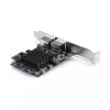 StarTech.com scheda di rete PCIe Gigabit 5G 2 porte, scheda LAN PCI Express 5G/2.5G/1G/100M/10M, Realtek RTL8126, Windows e Linux, conforme TAA