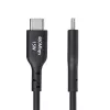 StarTech.com cavo di ricarica USB-A a USB-C 2m, ricarica e sincronizzazione, 3A, USB 2.0, guaina TPE - cavo di ricarica USB nero