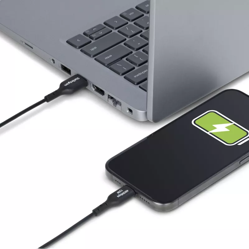 StarTech.com cavo di ricarica USB-A a USB-C 2m, ricarica e sincronizzazione, 3A, USB 2.0, guaina TPE - cavo di ricarica USB nero