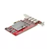 StarTech.com scheda PCIe USB-A 4 porte, USB 3.2 10 Gbit/s, scheda di espansione PCI Express 3.0, 4x controller USB indipendenti, Windows/Linux/macOS, conforme TAA