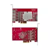 StarTech.com scheda PCIe USB-A 4 porte, USB 3.2 10 Gbit/s, scheda di espansione PCI Express 3.0, 4x controller USB indipendenti, Windows/Linux/macOS, conforme TAA
