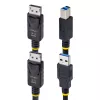 StarTech.com cavo KVM DisplayPort e USB 5Gbps 10ft (3m), 4K 60Hz, cavo combo DP 1.2/USB 3.0 universalmente compatibile per switch KVM