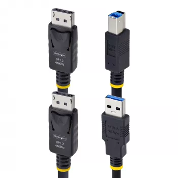 StarTech.com cavo KVM DisplayPort e USB 5Gbps 10ft (3m), 4K 60Hz, cavo combo DP 1.2/USB 3.0 universalmente compatibile per switch KVM