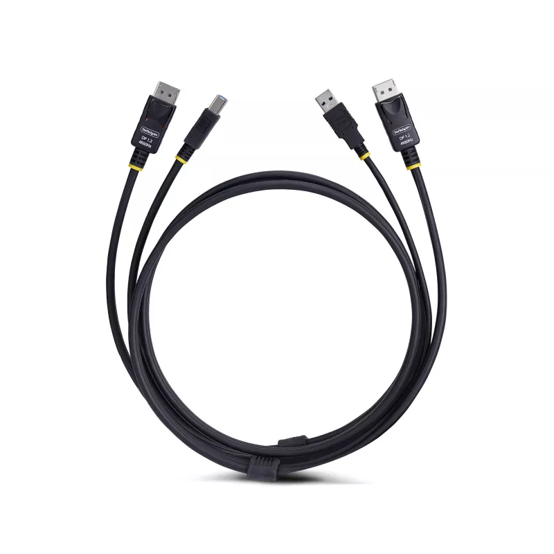 StarTech.com cavo KVM DisplayPort e USB 5Gbps 10ft (3m), 4K 60Hz, cavo combo DP 1.2/USB 3.0 universalmente compatibile per switch KVM