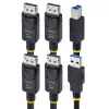 StarTech.com cavo KVM doppio DisplayPort e USB 5 Gbit/s 1,8 m, 4K 60 Hz, universalmente compatibile, cavo combo DP 1.2/USB 3.0 per switch KVM dual-monitor