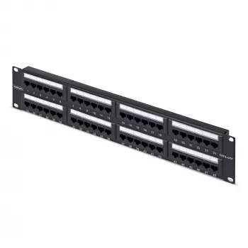StarTech.com patch panel Cat6 rackmount 48 porte 2U, RJ45, UTP, 110 punch-down, patch panel Ethernet Cat 6 per rack server di rete