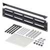 StarTech.com patch panel Cat6 rackmount 48 porte 2U, RJ45, UTP, 110 punch-down, patch panel Ethernet Cat 6 per rack server di rete