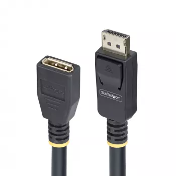StarTech.com cavo di prolunga DisplayPort 1.4 3m, cavo port-saver DP 1.4, 8K 60Hz, cavo di prolunga DP maschio a DP femmina, cavo di prolunga DisplayPort, guaina TPE, maschio/femmina