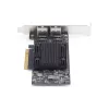 StarTech.com scheda di rete Ethernet PCIe 10Gb 2 porte, scheda di interfaccia di rete 10GbE, chipset Broadcom BCM57416, doppio RJ45 10GBase-T/Gigabit, scheda NIC, TAA