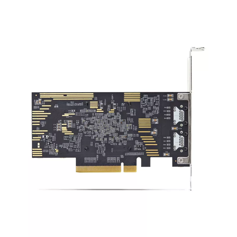 StarTech.com scheda di rete Ethernet PCIe 10Gb 2 porte, scheda di interfaccia di rete 10GbE, chipset Broadcom BCM57416, doppio RJ45 10GBase-T/Gigabit, scheda NIC, TAA