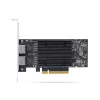 StarTech.com scheda di rete Ethernet PCIe 10Gb 2 porte, scheda di interfaccia di rete 10GbE, chipset Broadcom BCM57416, doppio RJ45 10GBase-T/Gigabit, scheda NIC, TAA