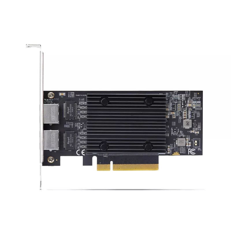 StarTech.com scheda di rete Ethernet PCIe 10Gb 2 porte, scheda di interfaccia di rete 10GbE, chipset Broadcom BCM57416, doppio RJ45 10GBase-T/Gigabit, scheda NIC, TAA
