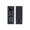 StarTech.com convertitore media Gigabit Ethernet rame a fibra, SM LC, 20 km, 10/100/1000 Mbit/s, RJ45 a LC, tutto metallo, 9K Jumbo Frames, conforme TAA