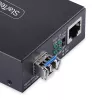 StarTech.com convertitore media Gigabit Ethernet rame a fibra, SM LC, 20 km, 10/100/1000 Mbit/s, RJ45 a LC, tutto metallo, 9K Jumbo Frames, conforme TAA