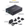 StarTech.com convertitore media Gigabit Ethernet rame a fibra, SM LC, 20 km, 10/100/1000 Mbit/s, RJ45 a LC, tutto metallo, 9K Jumbo Frames, conforme TAA