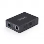 StarTech.com convertitore media fibra SFP+ Multi-Gigabit 10GbE open, 10G/5G/2.5G/1G/100M, rame a 10GBASE-X SFP+, monomodale, multimodale, 16K Jumbo Frames, TAA