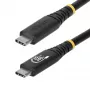 StarTech.com Cavo USB4 da 2 m (6 ft), 20 Gbit/s, cavo USB-C certificato USB-IF, 240 W PD EPR, 4K 120 Hz DP 1.4, guaina TPE, cavo USB-C nero