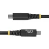 StarTech.com Cavo USB4 da 2 m (6 ft), 20 Gbit/s, cavo USB-C certificato USB-IF, 240 W PD EPR, 4K 120 Hz DP 1.4, guaina TPE, cavo USB-C nero