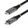StarTech.com cavo USB4 da 50 cm (1,6 ft), 80Gbit/s, cavo USB-C certificato USB-IF, 240W PD, 8K 120Hz/4K 240Hz DP2.1 DP80, guaina TPE, compatibile Thunderbolt 4 – cavo USB-C nero