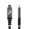 StarTech.com cavo USB4 da 50 cm (1,6 ft), 80Gbit/s, cavo USB-C certificato USB-IF, 240W PD, 8K 120Hz/4K 240Hz DP2.1 DP80, guaina TPE, compatibile Thunderbolt 4 – cavo USB-C nero