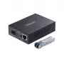 StarTech.com Convertitore di media Gigabit Ethernet da rame a fibra ottica, SM LC, 40 km, 10/100/1000 Mbit/s, RJ45 a LC, metallo pieno, Jumbo Frame 9K, conforme TAA