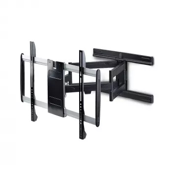 StarTech.com Supporto a parete per TV ultra piatto e snodato per schermi piatti fino a 65 pollici e 45 kg, VESA 600x400, supporto a basso profilo conforme TAA