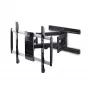 StarTech.com Supporto a parete per TV ultra piatto e snodato per schermi piatti fino a 65 pollici e 45 kg, VESA 600x400, supporto a basso profilo conforme TAA