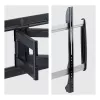 StarTech.com Supporto a parete per TV ultra piatto e snodato per schermi piatti fino a 65 pollici e 45 kg, VESA 600x400, supporto a basso profilo conforme TAA