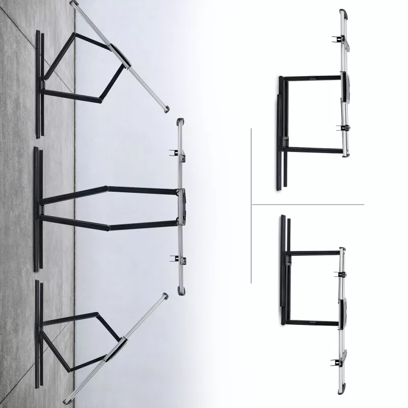 StarTech.com Supporto a parete per TV ultra piatto e snodato per schermi piatti fino a 65 pollici e 45 kg, VESA 600x400, supporto a basso profilo conforme TAA