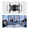 StarTech.com Supporto a parete per TV ultra piatto e snodato per schermi piatti fino a 65 pollici e 45 kg, VESA 600x400, supporto a basso profilo conforme TAA