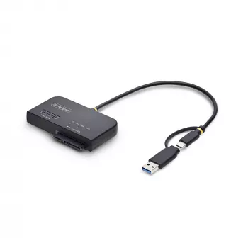 StarTech.com Adattatore da USB-C/USB-A a M.2 NVMe e 2,5 pollici/3,5 pollici SATA, 10 Gbit/s, lettore esterno di SSD senza attrezzi, B+M/M-Key