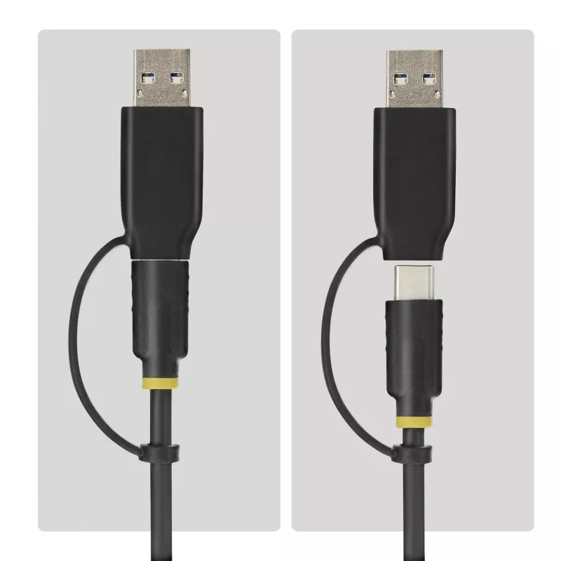StarTech.com Adattatore da USB-C/USB-A a M.2 NVMe e 2,5 pollici/3,5 pollici SATA, 10 Gbit/s, lettore esterno di SSD senza attrezzi, B+M/M-Key