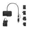 StarTech.com Adattatore da USB-C/USB-A a M.2 NVMe e 2,5 pollici/3,5 pollici SATA, 10 Gbit/s, lettore esterno di SSD senza attrezzi, B+M/M-Key