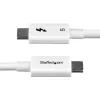 StarTech.com cavo Thunderbolt 5 da 2,6 ft (80 cm), 80Gbps/fino a 120Gbps, 240W PD, 8K 60Hz, cavo Thunderbolt certificato, compatibile con Thunderbolt 4/USB4/USB-C – bianco