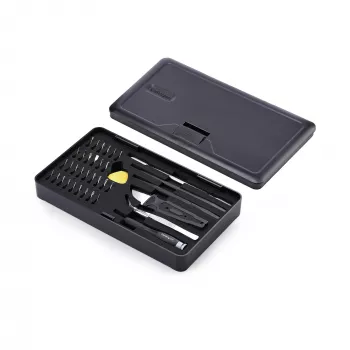 StarTech.com Kit di riparazione computer da 40 pezzi per laptop/PC/elettronica/telefono, set di cacciaviti di precisione con 30 punte, coperchio rimovibile con tappetino magnetico, strumenti di leva