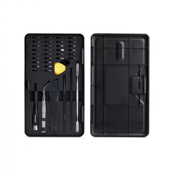 StarTech.com Kit di riparazione computer da 40 pezzi per laptop/PC/elettronica/telefono, set di cacciaviti di precisione con 30 punte, coperchio rimovibile con tappetino magnetico, strumenti di leva