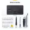 StarTech.com Kit di riparazione computer da 40 pezzi per laptop/PC/elettronica/telefono, set di cacciaviti di precisione con 30 punte, coperchio rimovibile con tappetino magnetico, strumenti di leva