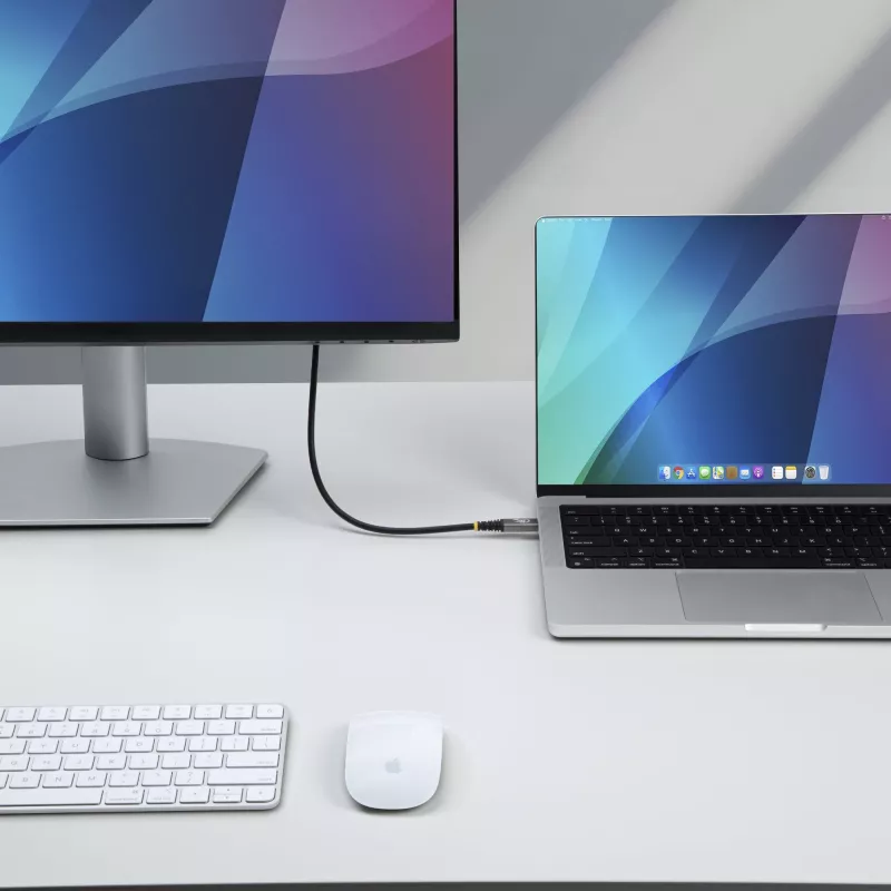 StarTech.com cavo USB4 da 1,5 m (5 ft), 80Gbit/s, cavo USB-C certificato USB-IF, 240W PD, 8K 120Hz/4K 240Hz DP2.1 DP80, guaina TPE, compatibile Thunderbolt 4 – cavo USB-C nero