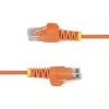 StarTech.com cavo Ethernet CAT6 sottile arancione da 25 cm, snagless, 100W PoE, UTP, LSZH, 28AWG rame puro nudo, cavo patch di rete RJ45 sottile con scarico di trazione, testato singolarmente