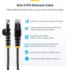 StarTech.com cavo Ethernet CAT6 sottile arancione da 25 cm, snagless, 100W PoE, UTP, LSZH, 28AWG rame puro nudo, cavo patch di rete RJ45 sottile con scarico di trazione, testato singolarmente