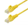 StarTech.com cavo Ethernet CAT6 sottile giallo da 25 cm, protezione linguetta, 100W PoE, UTP, LSZH, 28AWG trefoli in rame puro nudo, cavo patch di rete RJ45 sottile con scarico di trazione, testato singolarmente