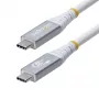 StarTech.com Cavo USB4 da 3 m (10 ft), 20 Gbit/s, cavo USB-C certificato USB-IF, 60 W PD, 4K 120 Hz DP 1.4, guaina TPE, cavo USB-C bianco