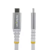 StarTech.com Cavo USB4 da 3 m (10 ft), 20 Gbit/s, cavo USB-C certificato USB-IF, 60 W PD, 4K 120 Hz DP 1.4, guaina TPE, cavo USB-C bianco