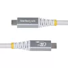 StarTech.com Cavo USB4 da 3 m (10 ft), 20 Gbit/s, cavo USB-C certificato USB-IF, 60 W PD, 4K 120 Hz DP 1.4, guaina TPE, cavo USB-C bianco