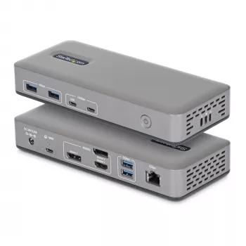 StarTech.com 199UE-USBC-DOCK Docking station/replicatore di porte per laptop con filo USB 3.2 Gen 2 (3.1 Gen 2) Type-C grigio