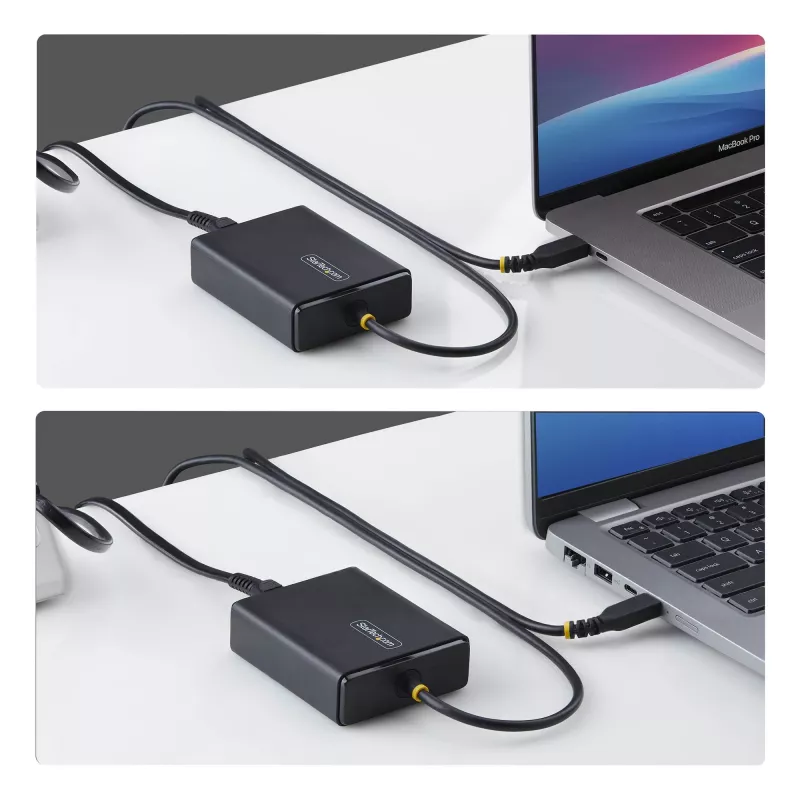 StarTech.com caricabatterie USB-C per laptop 100W con cavo USB-C fisso da 1,5 m, alimentatore per Dell, XPS, HP ProBook, MacBook Pro, Microsoft Surface Pro