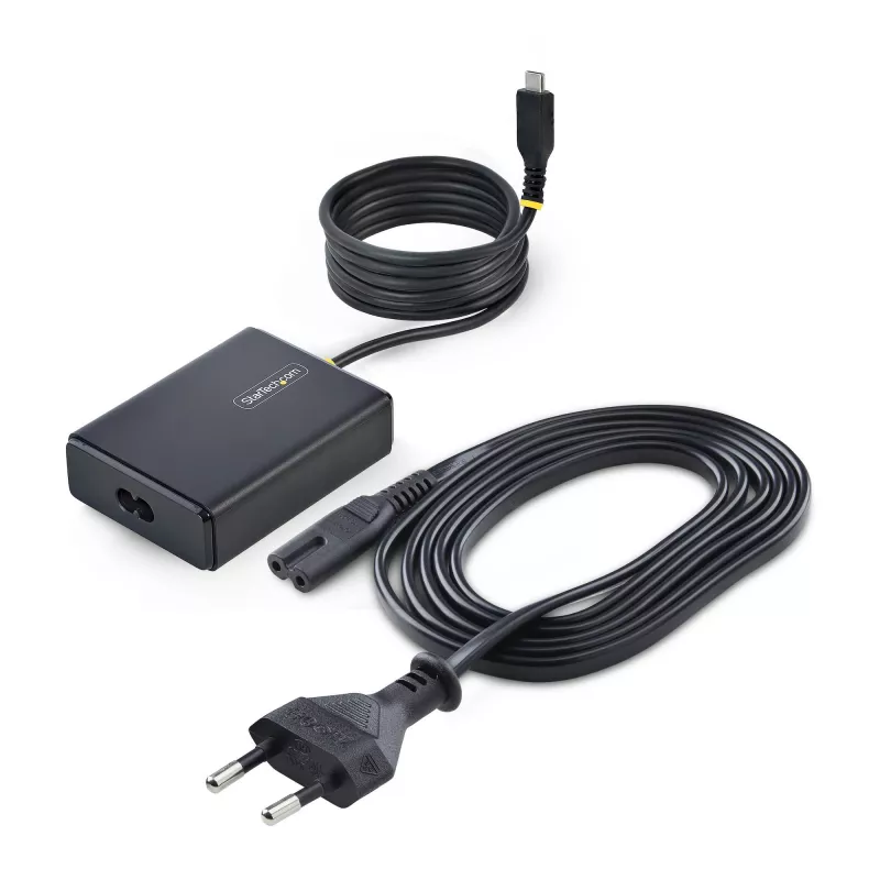 StarTech.com caricabatterie USB-C per laptop 100W con cavo USB-C fisso da 1,5 m, alimentatore per Dell, XPS, HP ProBook, MacBook Pro, Microsoft Surface Pro