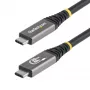 StarTech.com cavo USB4 da 3 m (10ft), 20 Gbit/s, cavo USB-C certificato USB-IF, 60W PD, 4K 120Hz DP 2.1, guaina in TPE, cavo USB-C nero