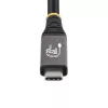 StarTech.com cavo USB4 da 3 m (10ft), 20 Gbit/s, cavo USB-C certificato USB-IF, 60W PD, 4K 120Hz DP 2.1, guaina in TPE, cavo USB-C nero